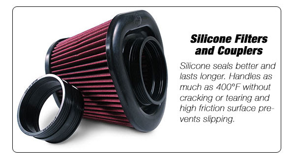 S&B Filters 75-5068 Silicone Filters and Couples Air Intake System 8LUG Truck Gear